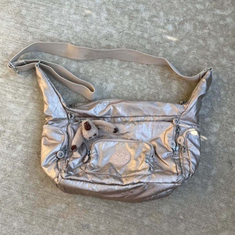 Kipling Metallic Shoulder Bag / Crossbody Adjustable strap
